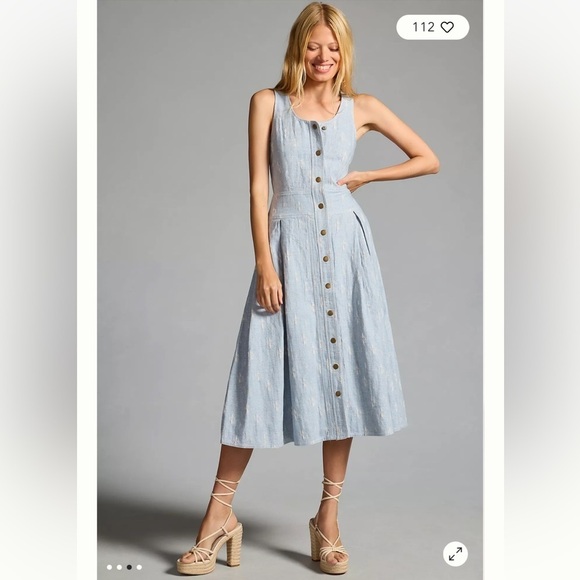 Hunter Bell Pleated A Line Dress - Picture 1 of 8